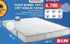 HOMEDİUS FLEXİ BONEL YAYLI ÇİFT KİŞİLİK YATAK